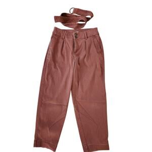 A New Day  women's size 6 rust/ burnt orange belted pants